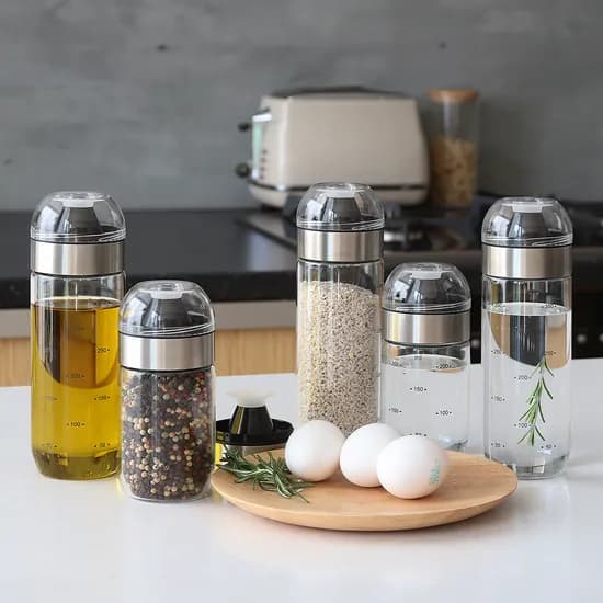 키텐실 블랙엣지 커브드 내열유리 오일병, 400ml, 5개, 1세트