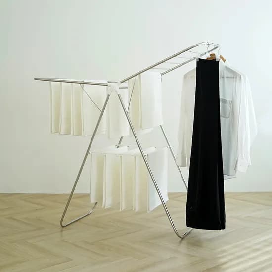 신바람 대형 빨래건조대 흰색 135x58x107-132cm 1개
