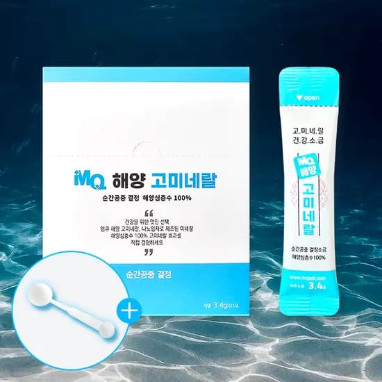 엠큐 해양 고미네랄 소금 스틱 3.4g 31포 1개