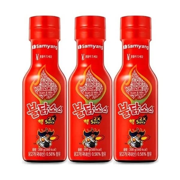 삼양 핵불닭소스 200g 3개 11,400원
