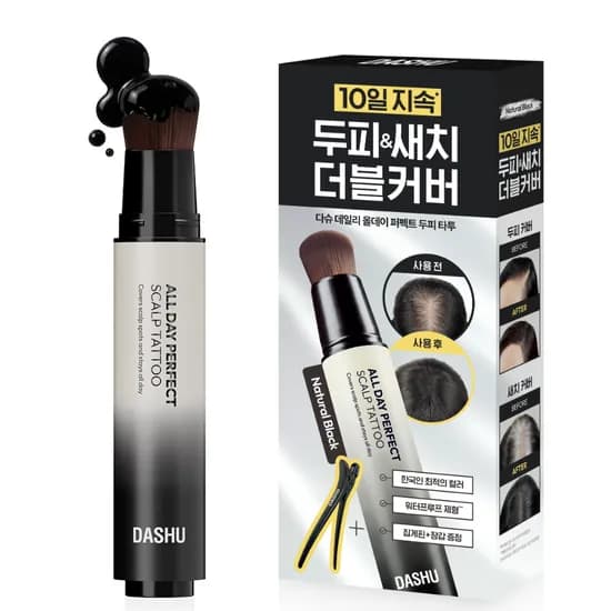 다슈 데일리 올데이 퍼펙트 두피 타투 내추럴블랙 20ml 블랙 1개