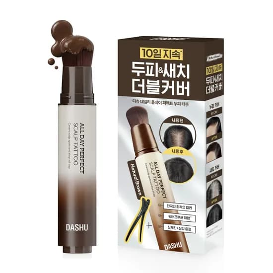 다슈 데일리 올데이 퍼펙트 두피 타투 내추럴 브라운 20ml 1개