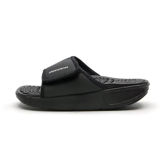 페이퍼플레인 지압슬리퍼 PP1607, 블랙, 230mm, 1개