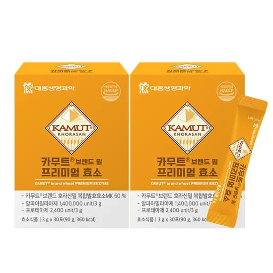 대웅생명과학 카무드 브랜드밀 프리미엄 효소, 3g, 30포, 2개