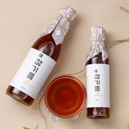 농부미학 통참깨 참기름, 350ml, 2개