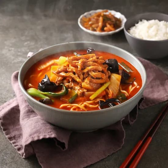 홍야 직화 고기짬뽕, 400g, 4개 + 중화면, 230g, 4개