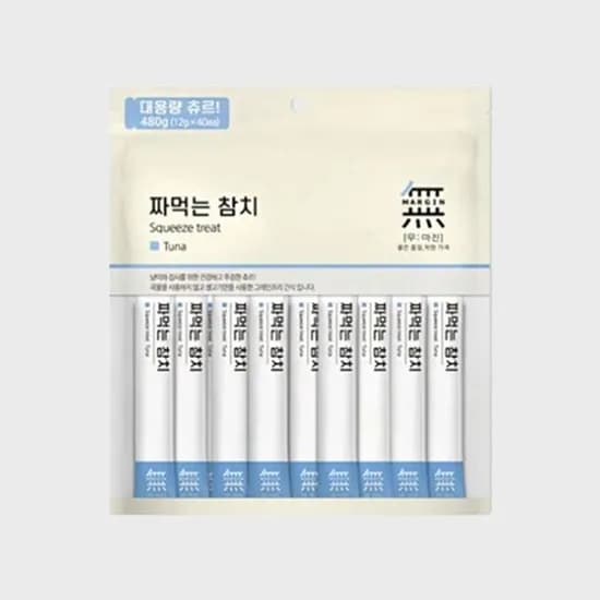 무마진 짜먹는 고양이츄르, 참치, 480g, 40p, 1개
