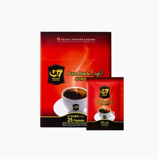 G7 커피 퓨어블랙 라이트 0.9g 25개입