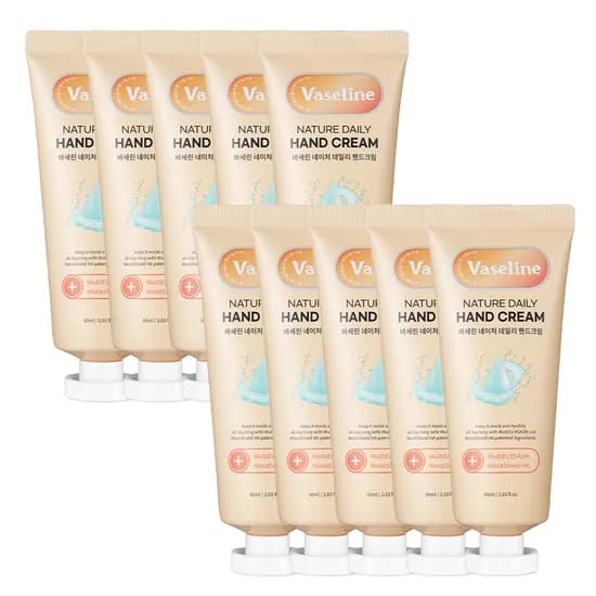 바세린 네이처 데일리 핸드크림 핸드로션 60ml 10개