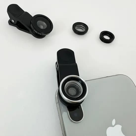 인생샷 3in1 렌즈, 블랙, 1개