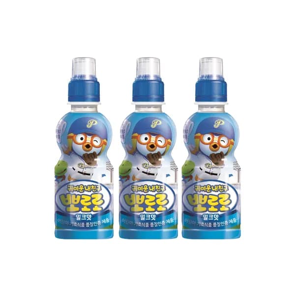 귀여운내친구 뽀로로 밀크맛 235ml 24개입 17,900원