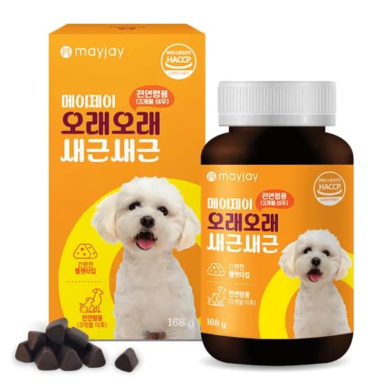 메이제이 강아지 기관지 영양제 오래오래 새근새근 *2, 1+1
