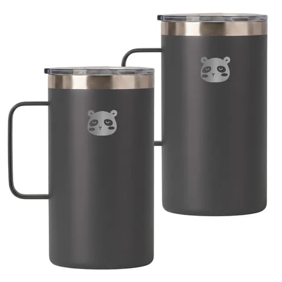 믿추 보온 보냉 머그텀블러 그레이 650ml 2개