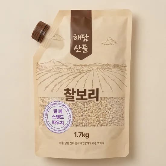 해담찬들 국내산 찰보리 1.7kg 1봉
