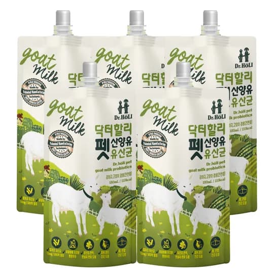 닥터할리 펫밀크 산양유, 180ml, 10개