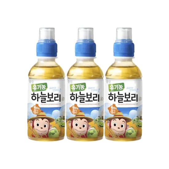 웅진 유기농 하늘보리차 200ml 24개