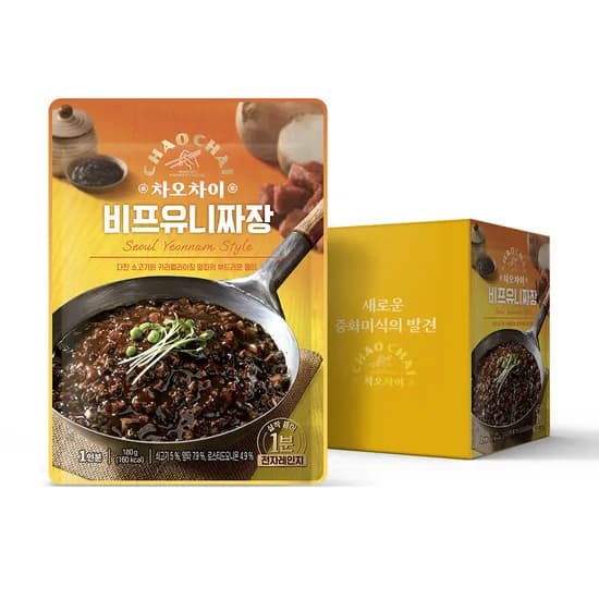 샘표 차오차이 비프유니짜장 전자레인지용 180g 10개