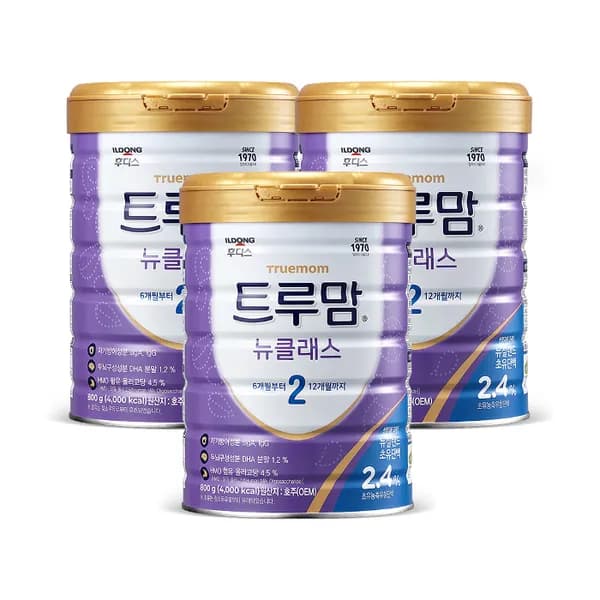 후디스 트루맘 뉴클래스 2단계 800g 3개