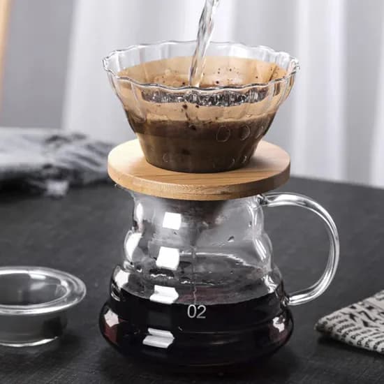 고원 핸드드립 커피서버, 투명, 600ml, 1개입