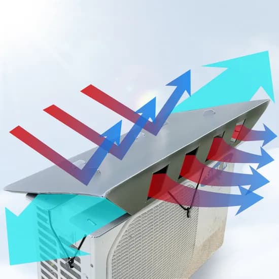 스토움 에어컨 실외기 커버, 그레이, 880x450mm