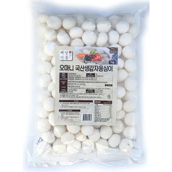혜성식품 오마니 국산 생감자옹심이 1kg 1개
