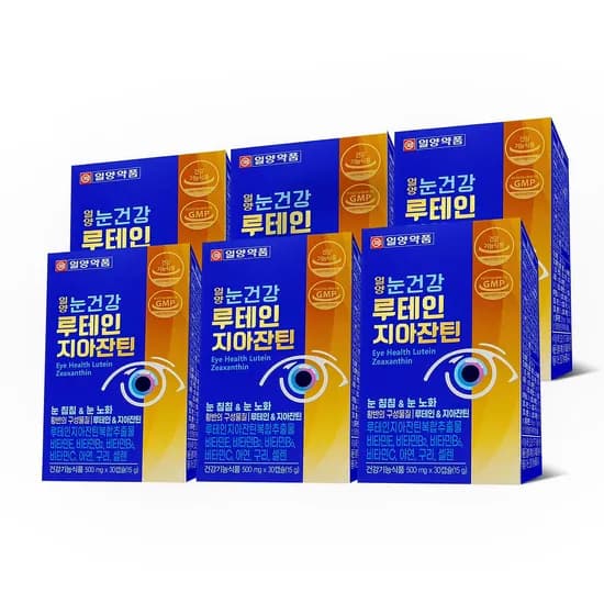 일양 눈건강 루테인 지아잔틴 골드, 500mg, 30캡슐, 6개