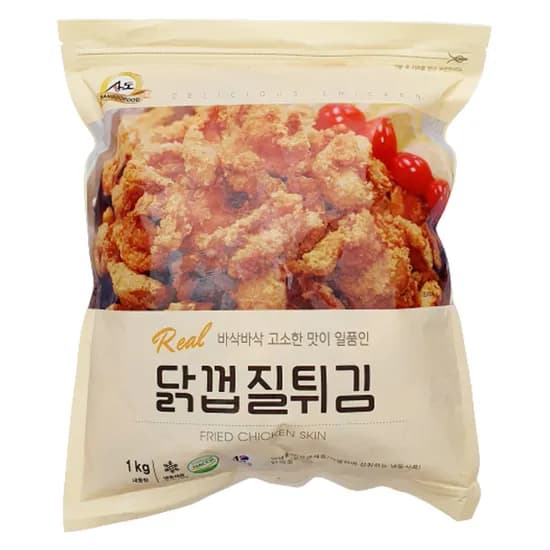 상도푸드 닭껍질튀김 1kg 1개