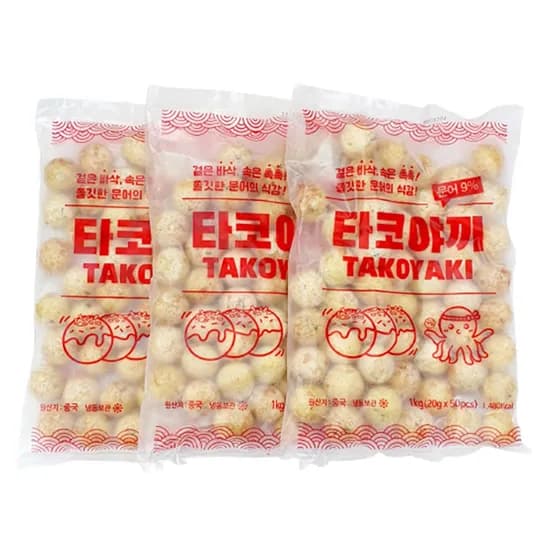 지엔씨 타코야끼 1kg 3개