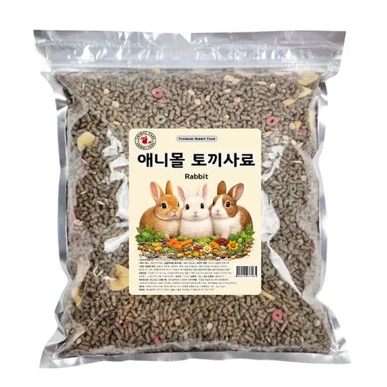 애니몰파크 토끼사료, 3kg, 1개