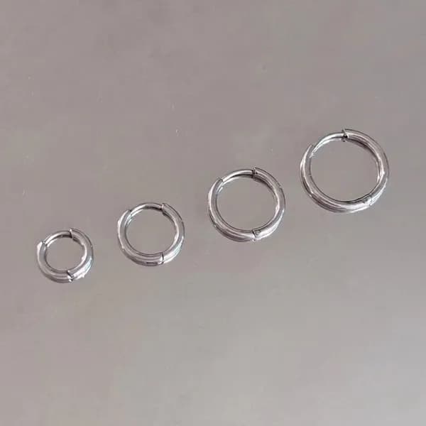 써지컬스틸 원터치 링귀걸이 6mm+6mm 1쌍 6,900원
