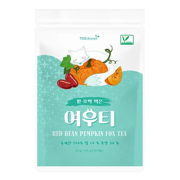 티트리트 여우티 호박팥차 20티백 1팩
