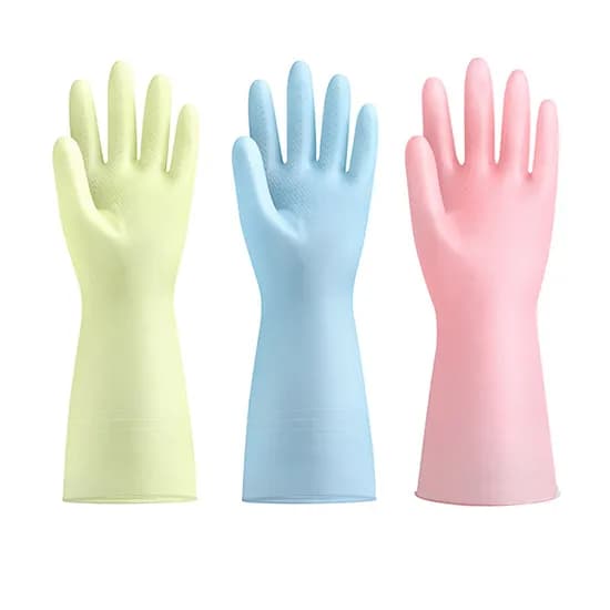이사벨홈 파스텔 라텍스 고무장갑, 원사이즈, 30cm, 색상랜덤, 2개