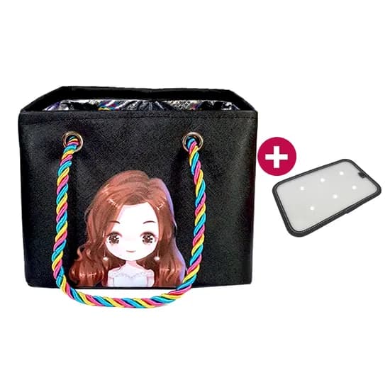 뷰레이터닷컴 목욕가방 블랙 FREE 받침대포함 1개