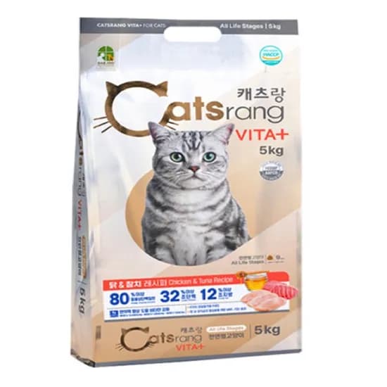 캐츠랑 비타플러스 사료, 5kg, 1개, 닭+참치