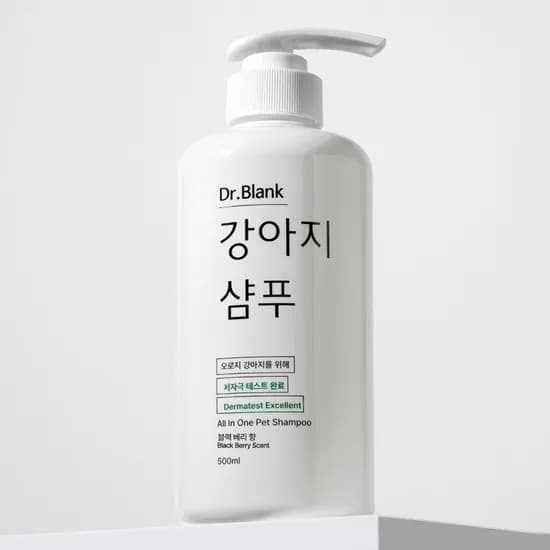 닥터블랭크 저자극 강아지 올인원 샴푸, 블랙베리향, 500ml, 1개