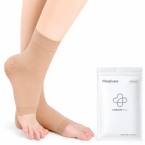 메디비오 의료용 압박 발목보호대 베이지 M 2개