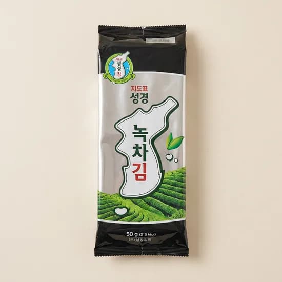지도표 성경김 녹차 조각김 50g 10개