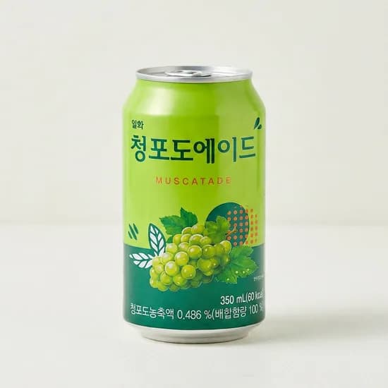 일화 에이드 캔음료 4종 한라봉 청포도 키위 레몬 350ml 24개