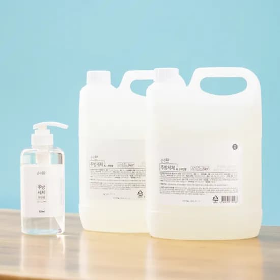 순수일상 파인향 주방세제 1종 500ml 4L 2개 8.5L 1세트