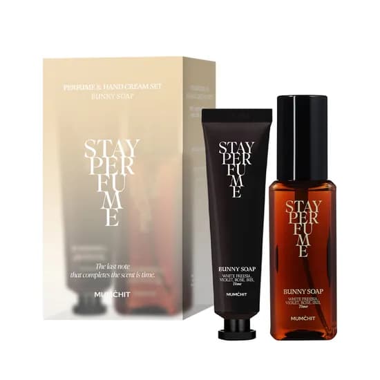 멈칫 스테이 퍼퓸 핸드크림 세트 버니솝, 스테이 퍼퓸 80ml, 핸드크림 30ml, 1개