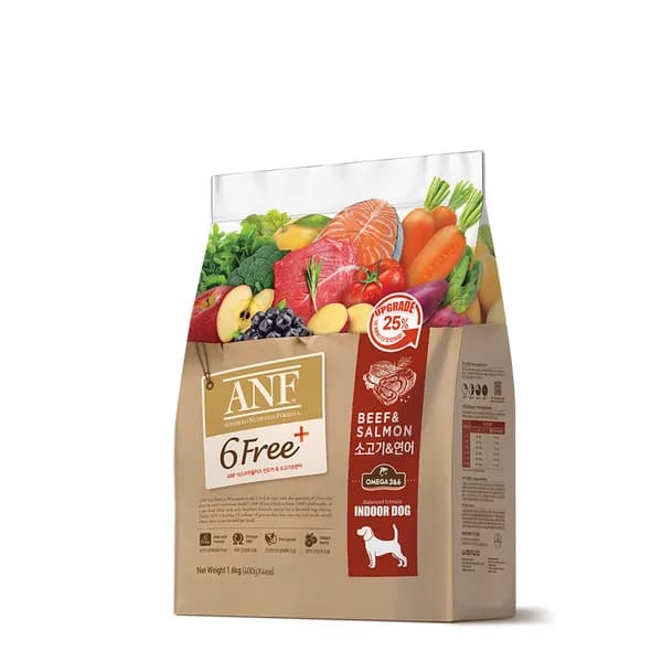 ANF 식스프리플러스 인도어 독 소고기 연어 1.6kg