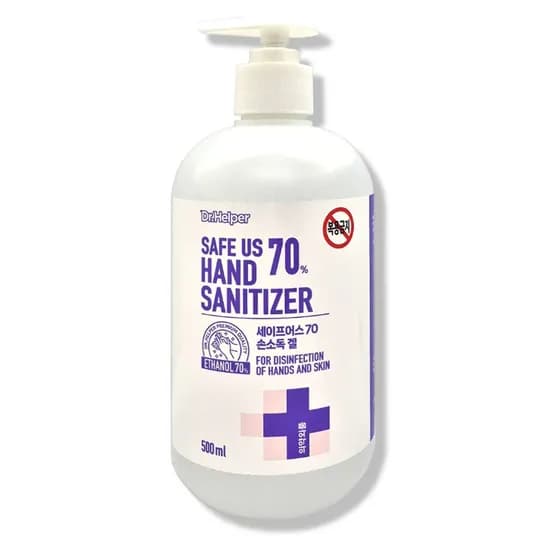 닥터헬퍼 세이프어스 손소독겔, 에탄올 70%, 500ml, 1개