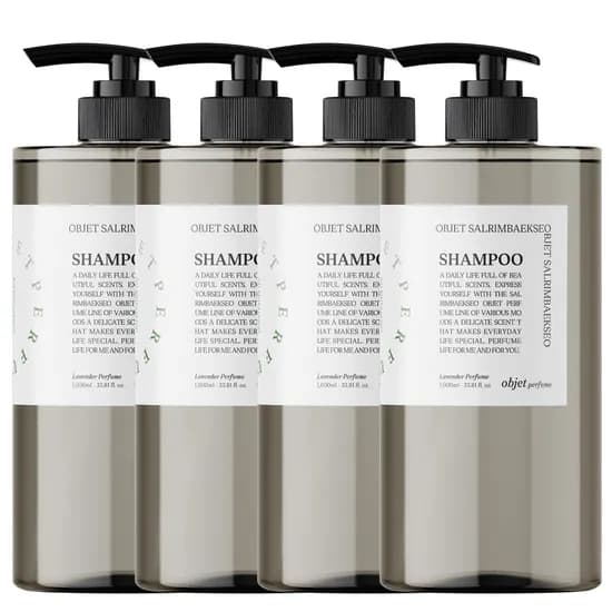 살림백서 오브제 퍼퓸 샴푸, 라벤더퍼퓸, 1L, 4개