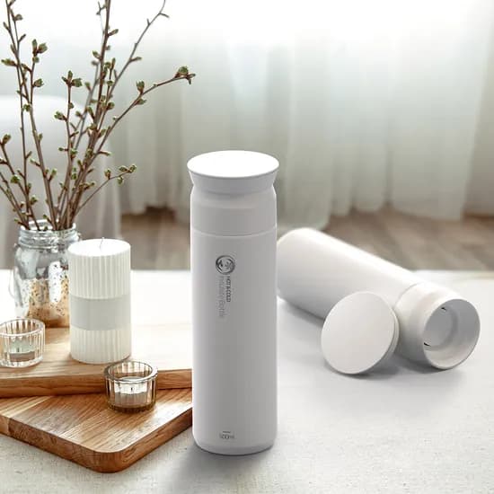 리벤스 데일리 보온보냉 스텐 보틀 텀블러, 화이트, 500ml, 1개