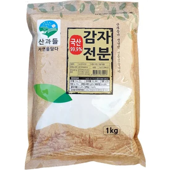 산과들 국산감자전분, 1kg, 1개