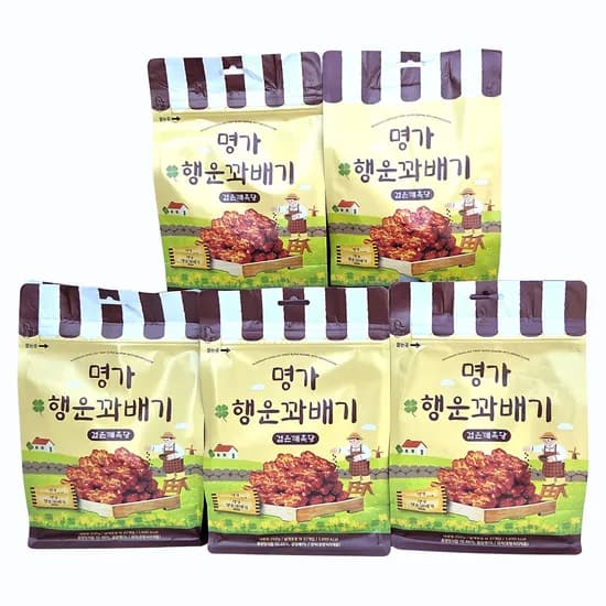 명가 행운꽈배기 검은깨흑당맛 250g 5개