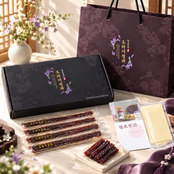 청초한찬 도라지정과 선물세트 500g 1개