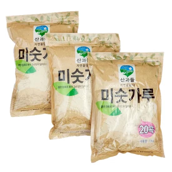 산과들,20곡미숫가루,1kg,3개
