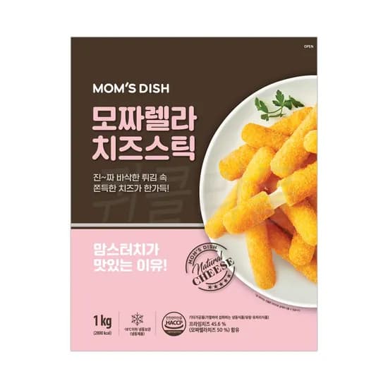 맘스터치 모짜렐라 치즈스틱 1kg 3개