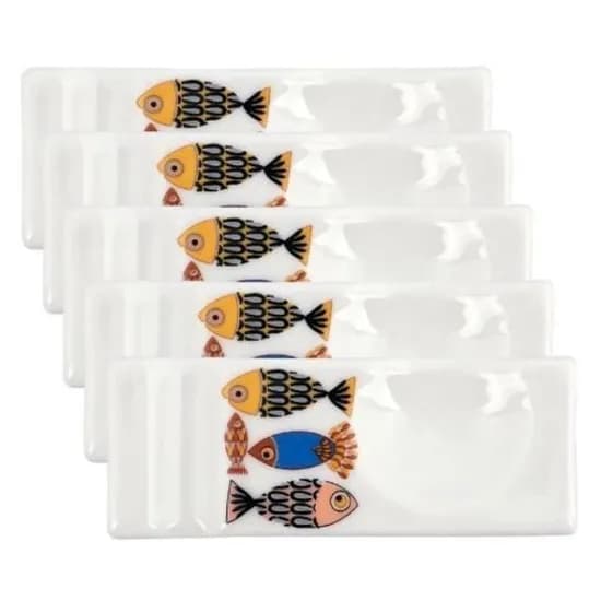 블루피쉬 사각 수저받침대 5P, 1개